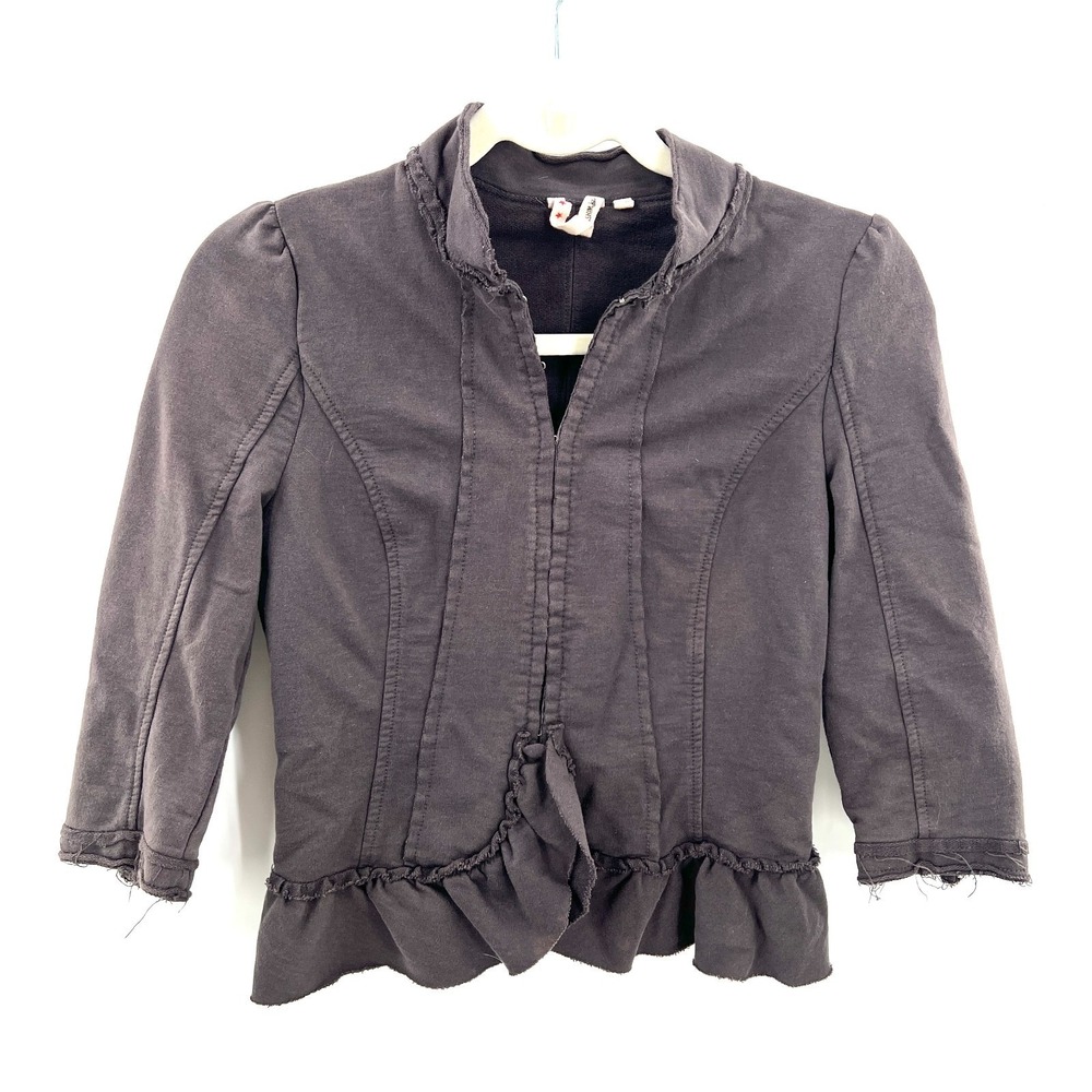 Sashimi steampunk jacket top cropped boho y2k fairycore cottagecore ruffle‎ XS